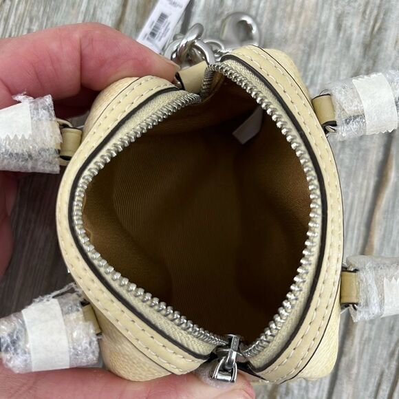 Coach Rowan Satchel Bag & Mini Charm Set In Signature Canvas Crossbody Purse - Picture 16 of 16